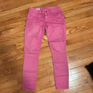 Pink skinny jeans